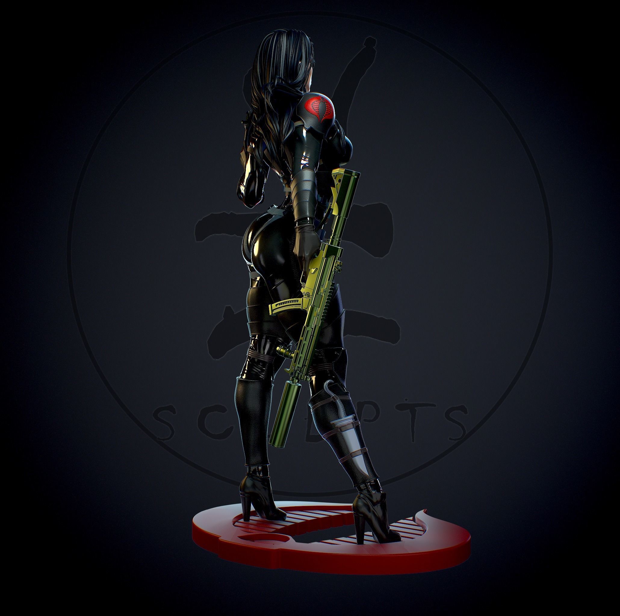 Baroness with NSFW 3D print model_3