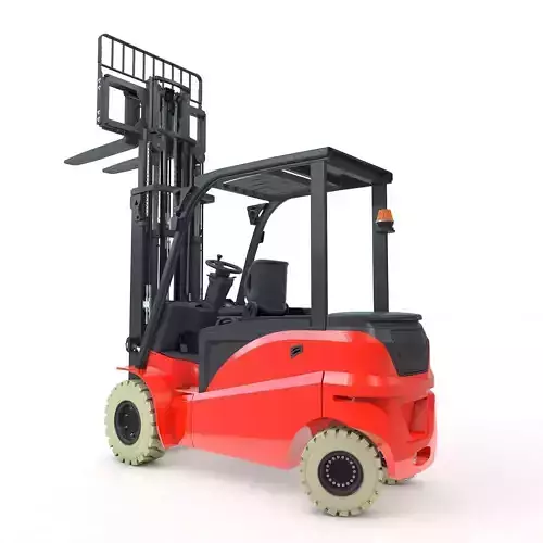 Electrical Forklift Rigged and Animated 3D model