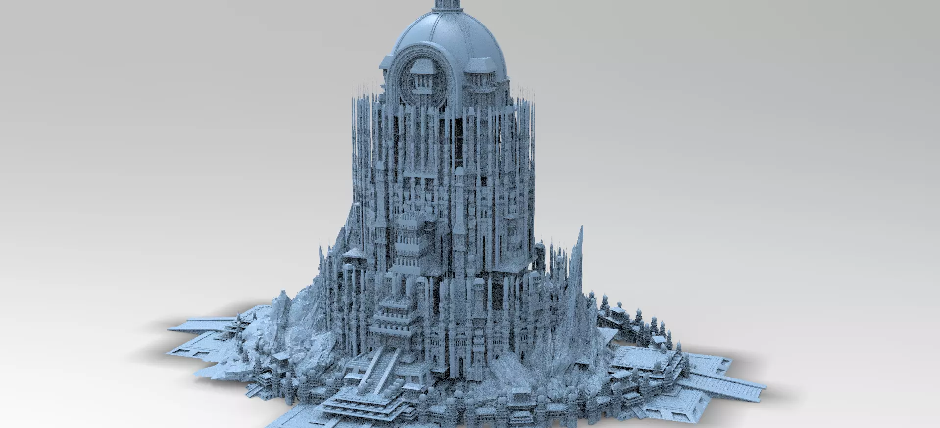 Philistine empire Towers 3D model_0