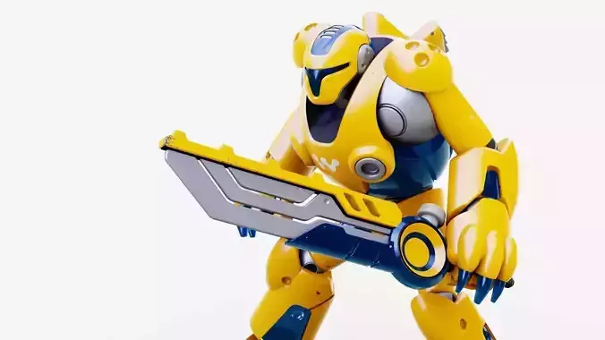 BATTLE DROID KORAH RIGGED Free 3D model