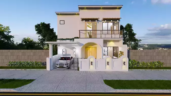 3D Design House eksterior interior Complete Bohemian Style