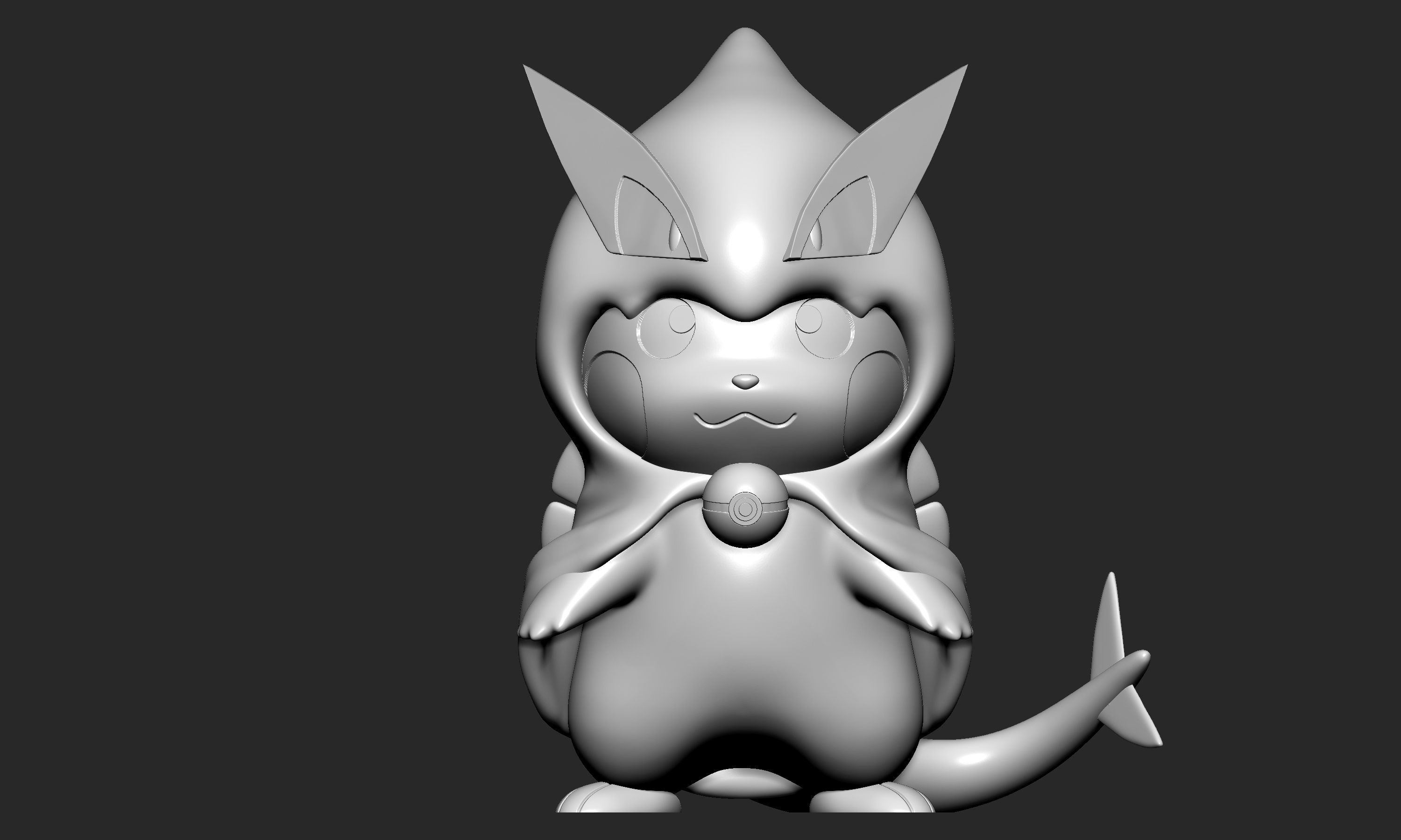 Pokemon - Pikachu Lugia Cosplay 3D print model_2