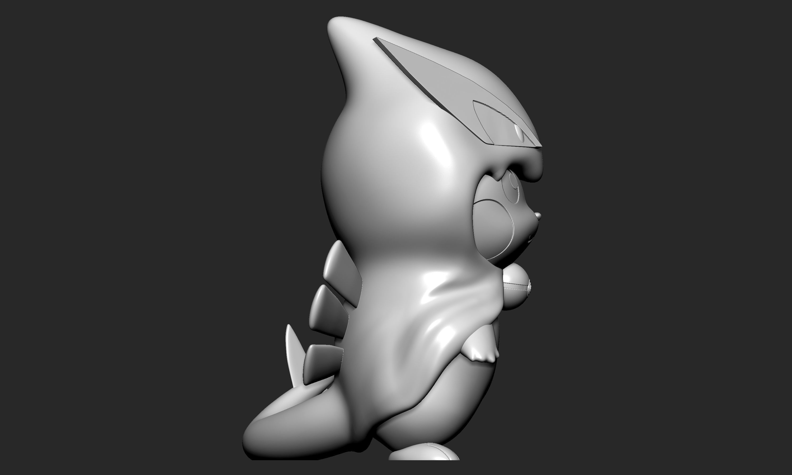 Pokemon - Pikachu Lugia Cosplay 3D print model_7