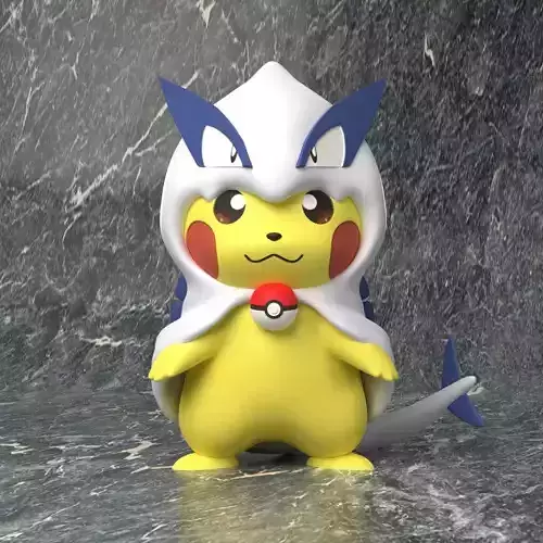 Pokemon - Pikachu Lugia Cosplay 3D print model
