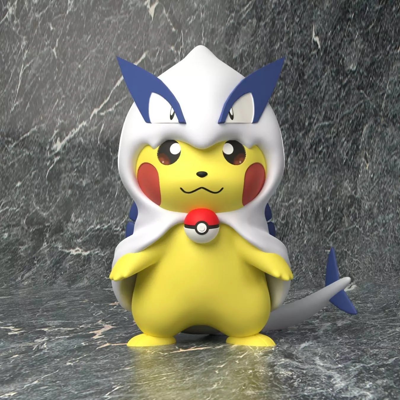Pokemon - Pikachu Lugia Cosplay 3D print model_0