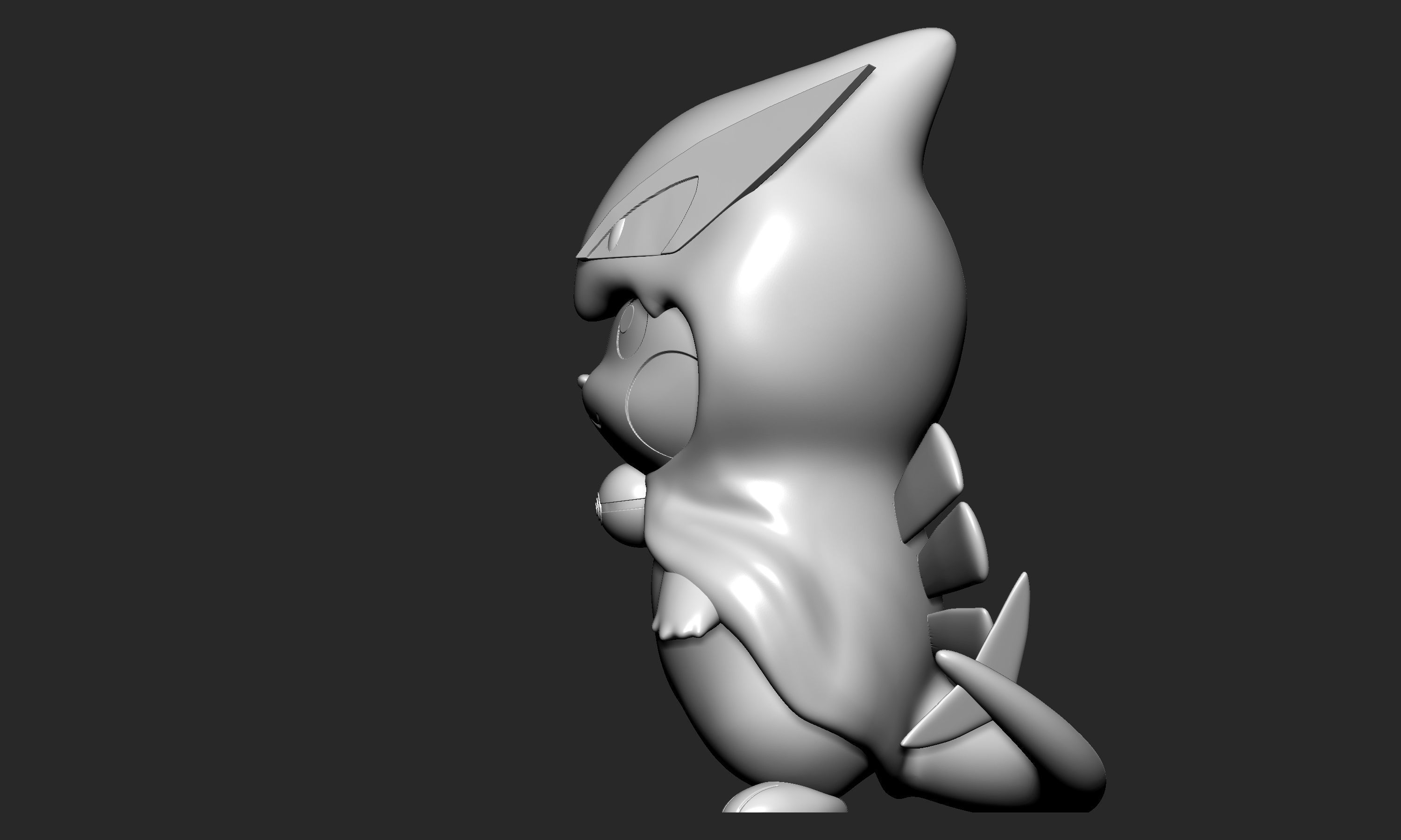 Pokemon - Pikachu Lugia Cosplay 3D print model_3