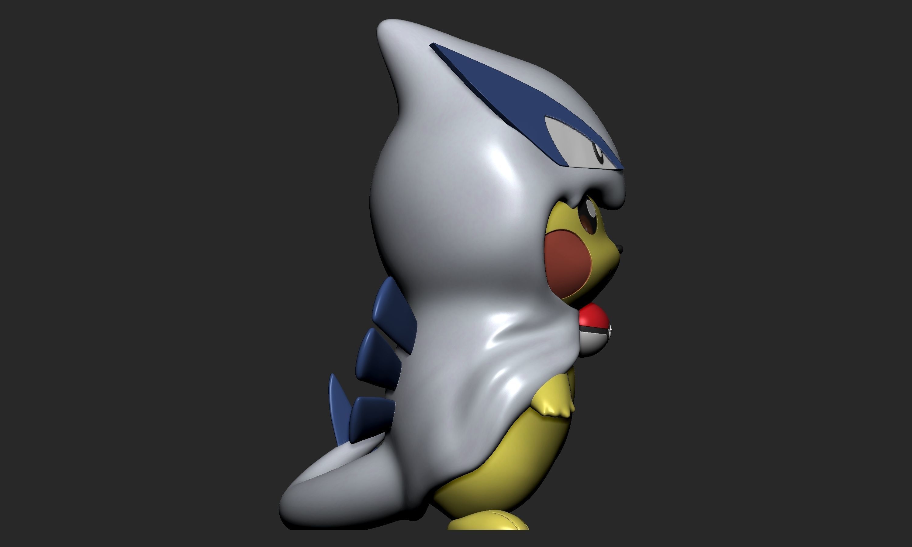 Pokemon - Pikachu Lugia Cosplay 3D print model_8