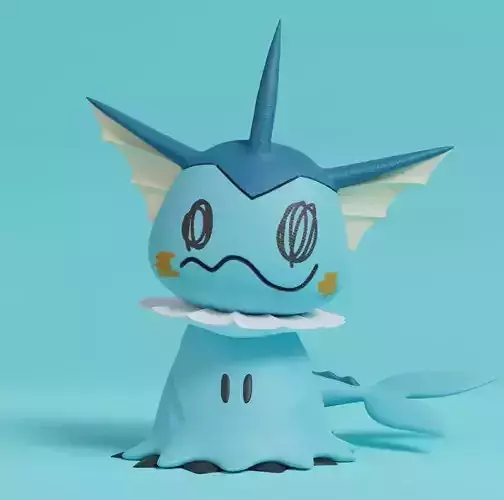 Pokemon - Mimikyu Vaporeon 3D print model