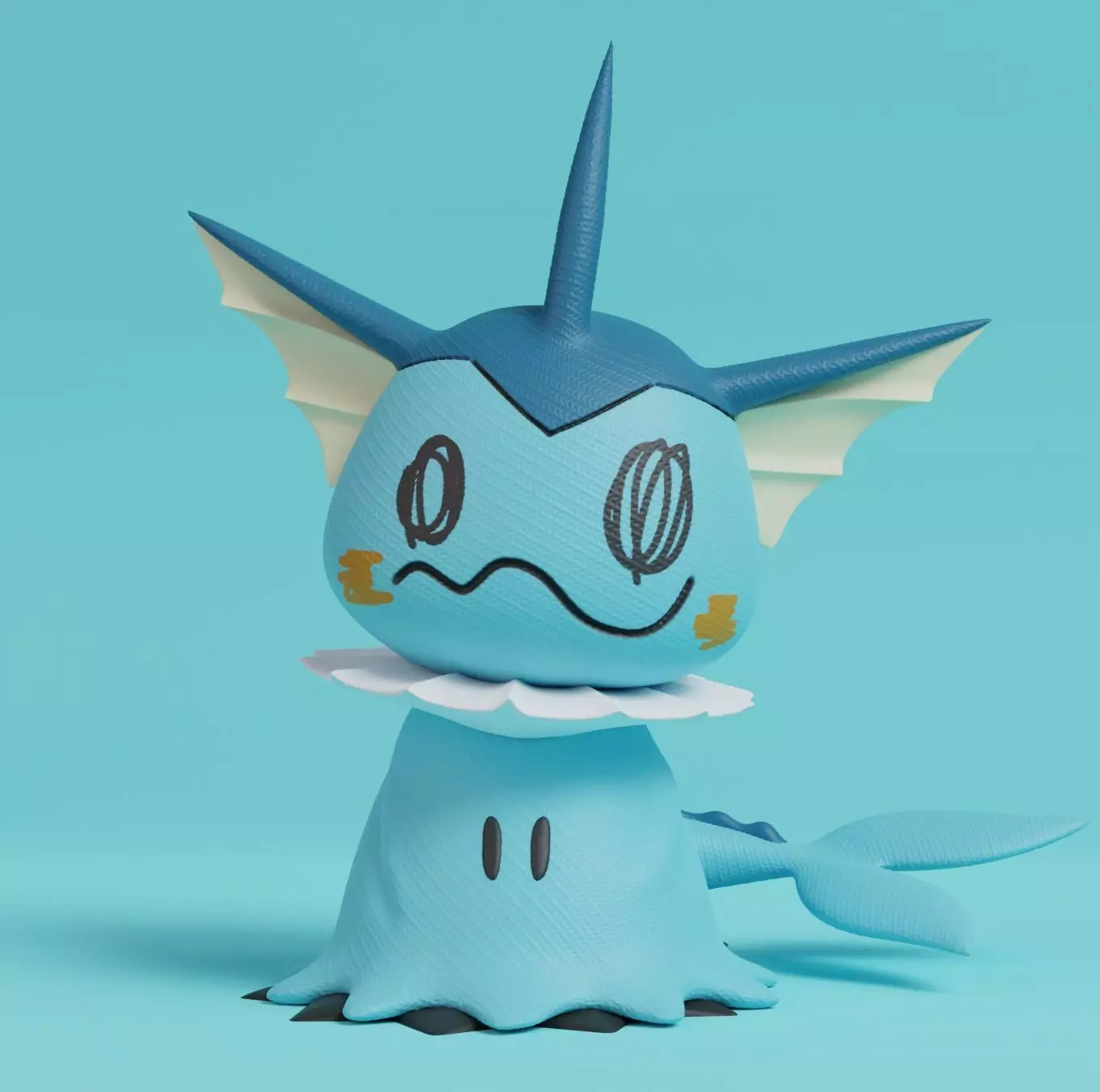 Pokemon - Mimikyu Vaporeon 3D print model_0