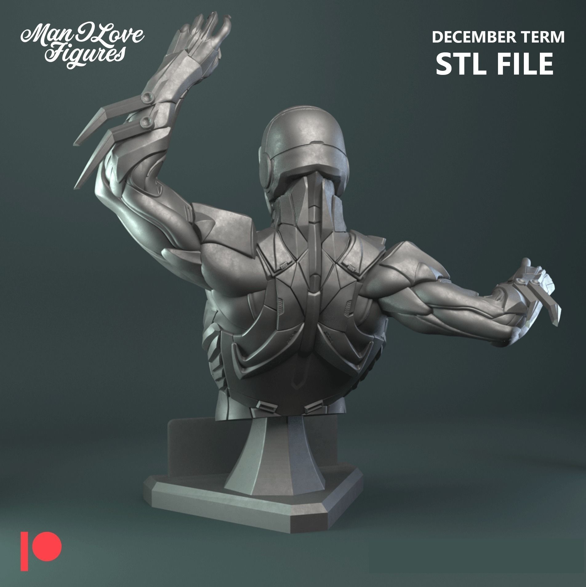 SPIDERMAN 2099 BUST 3D print model_1