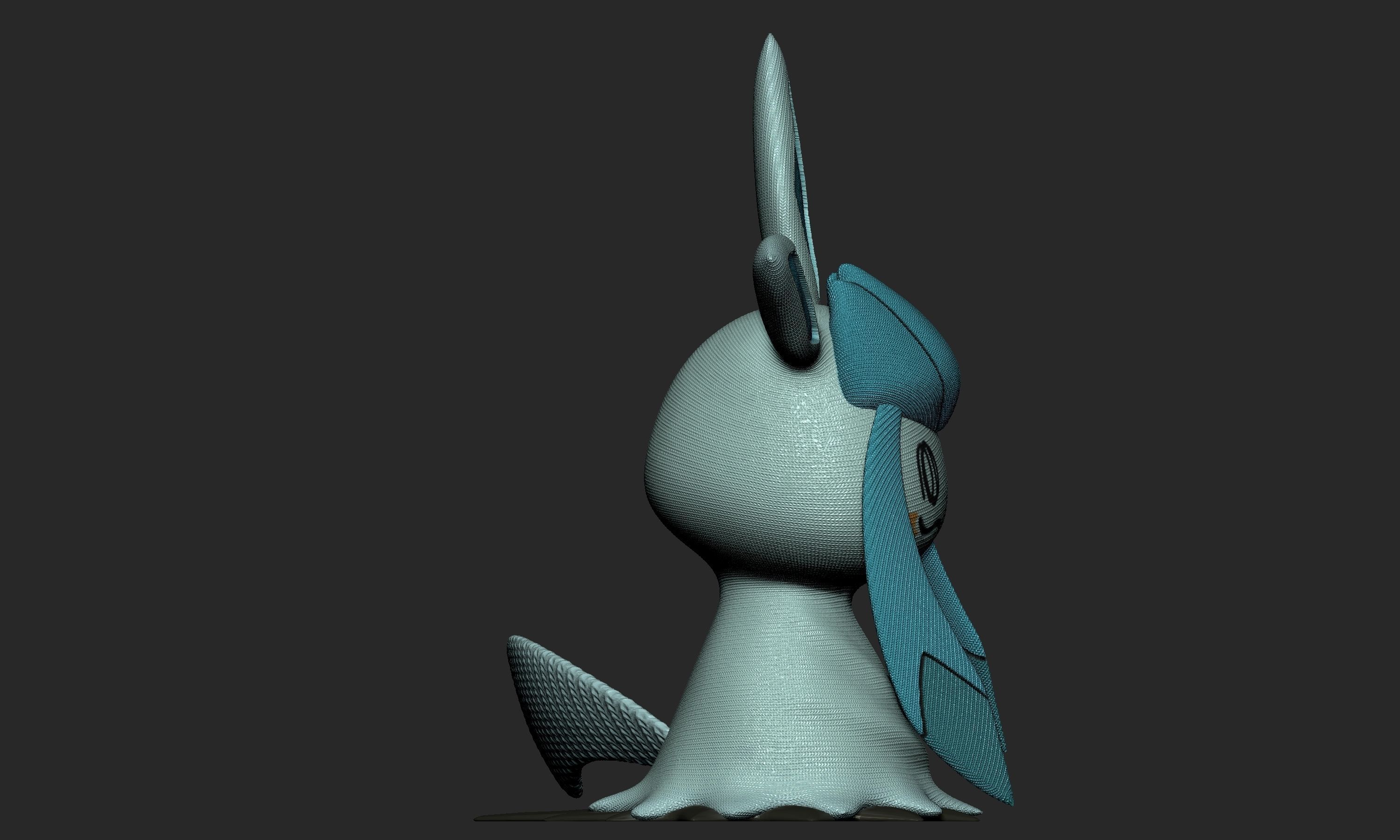 Pokemon - Mimikyu Glaceon 3D print model_8