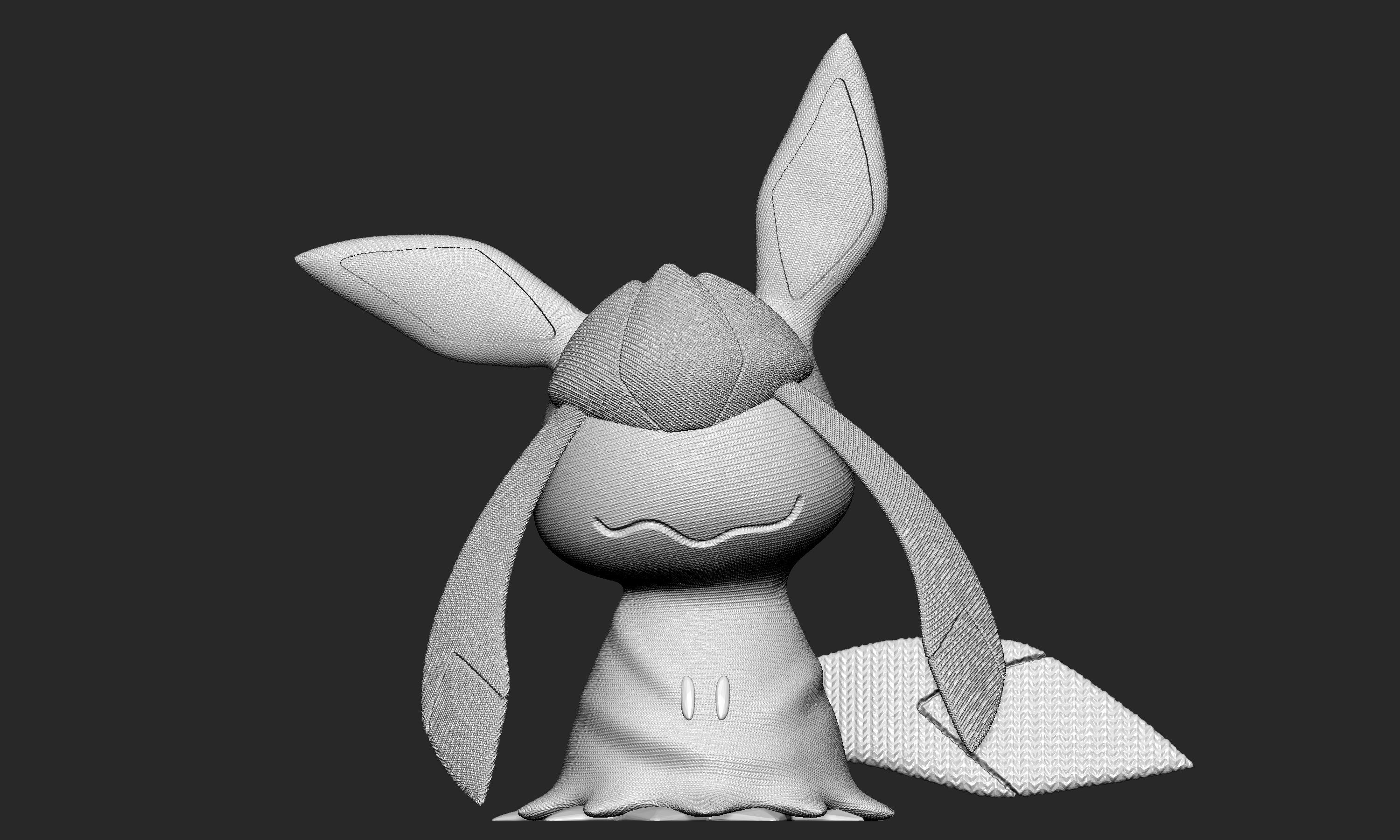 Pokemon - Mimikyu Glaceon 3D print model_2