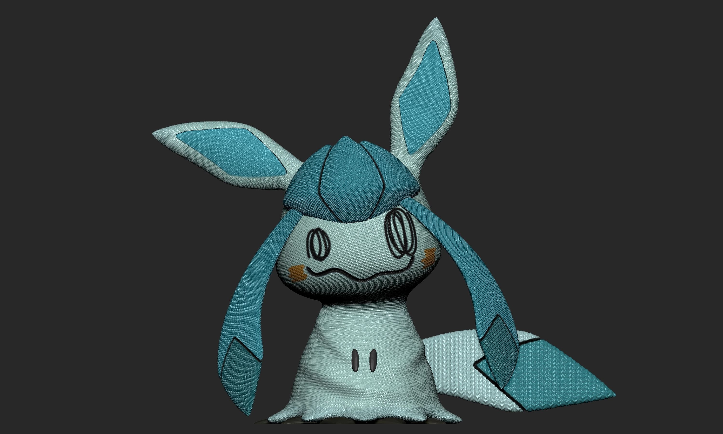 Pokemon - Mimikyu Glaceon 3D print model_1