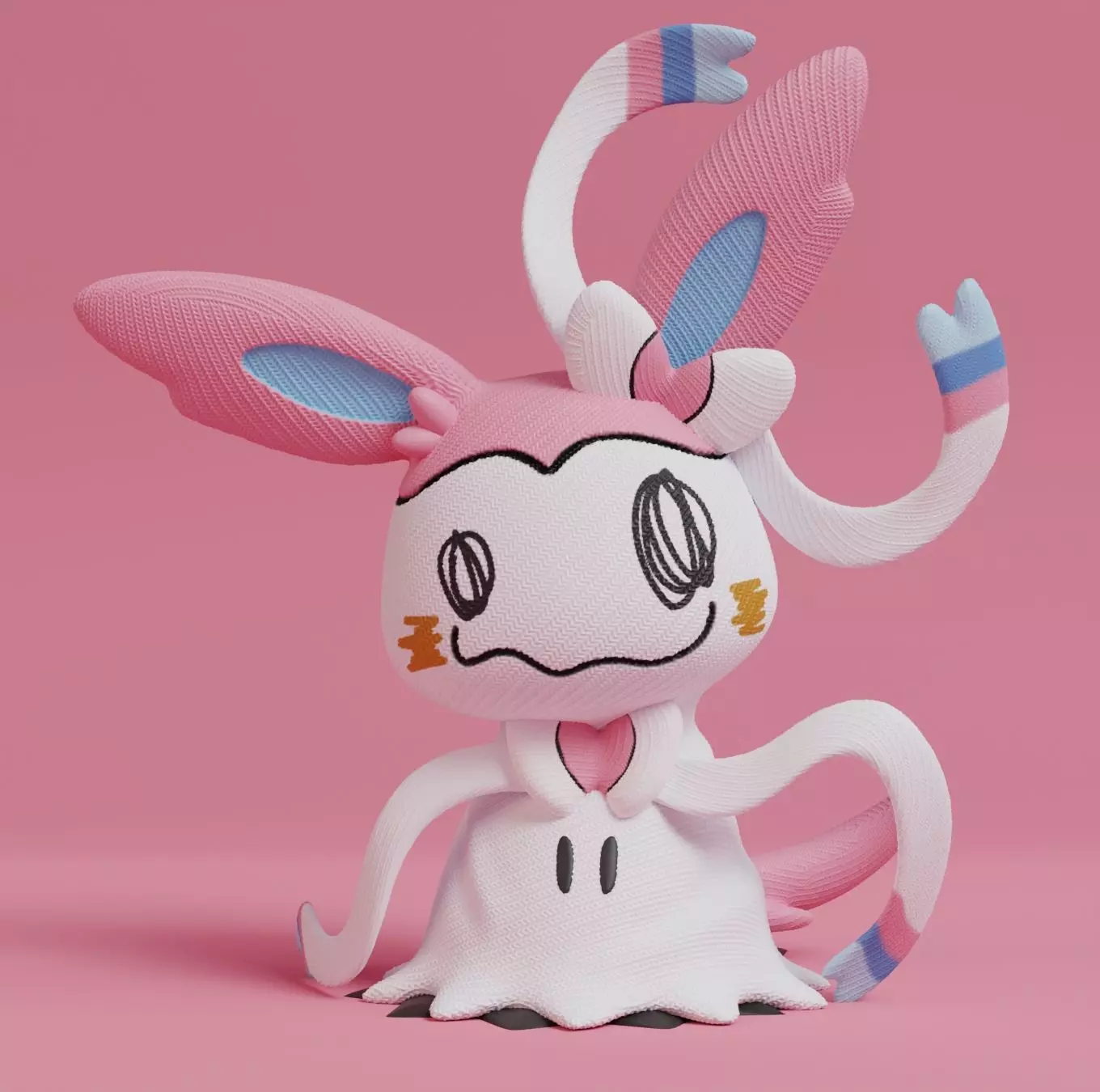 Pokemon - Mimikyu Sylveon 3D print model_0