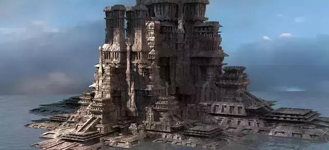 Philistine Empire City Cliffs 3  3D model