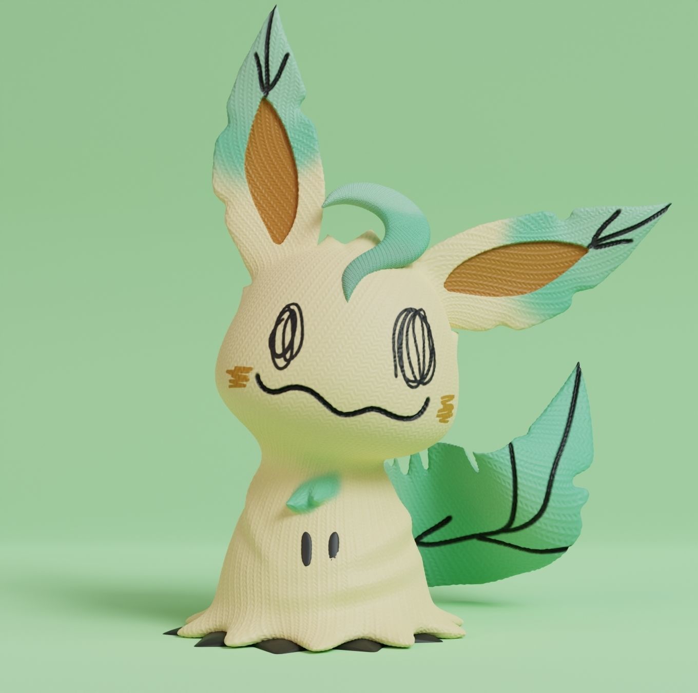 Pokemon - Mimikyu All Eeveelutions 3D print model_36