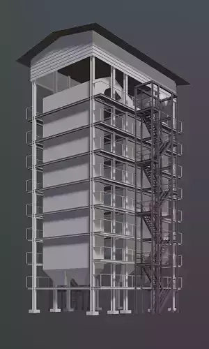 Industrial building 2023-0008 3D model