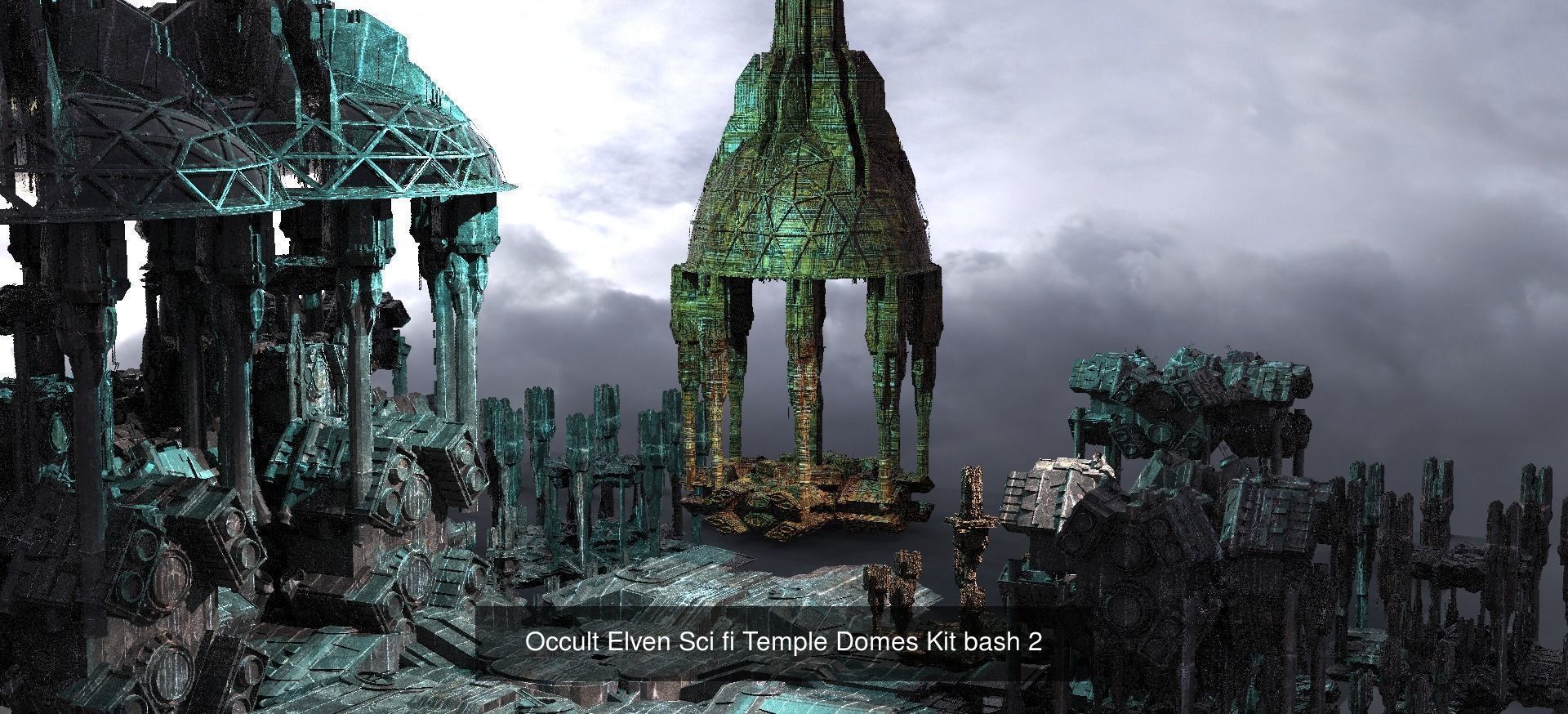 Architecture Fantasy Historical Dome Collection  _25