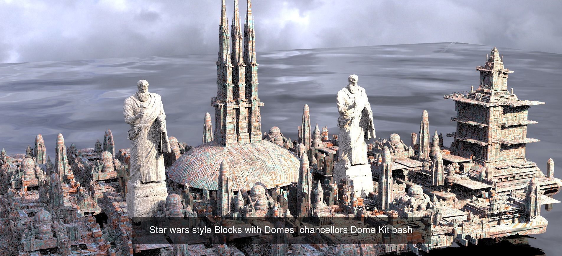 Architecture Fantasy Historical Dome Collection  _6