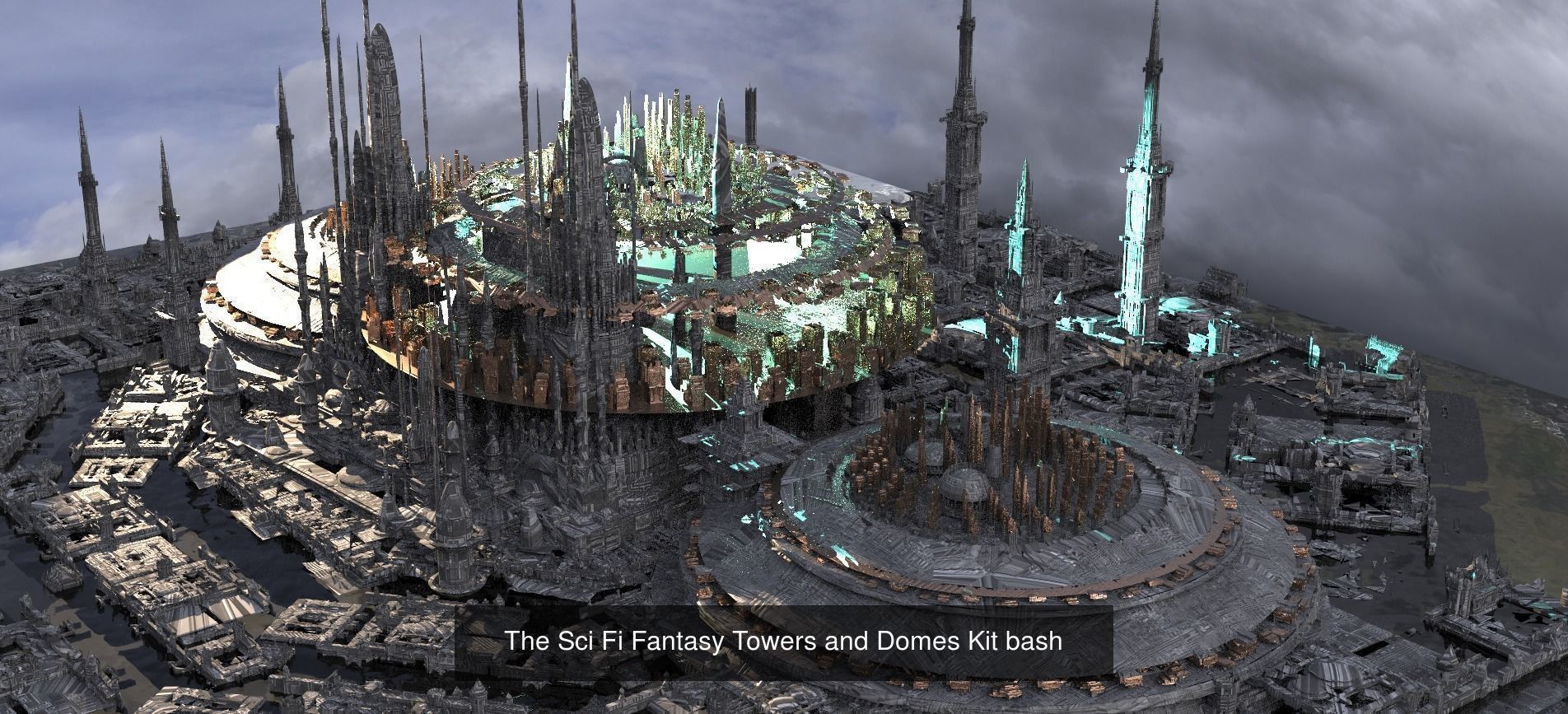 Architecture Fantasy Historical Dome Collection  _7