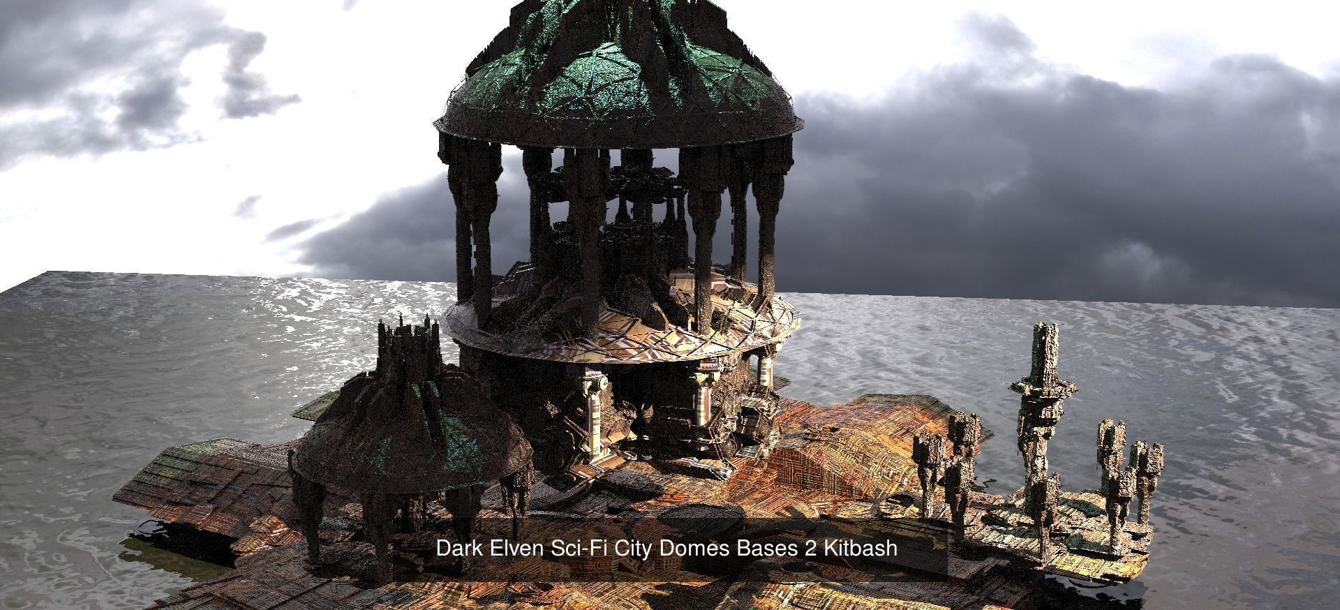 Architecture Fantasy Historical Dome Collection  _24