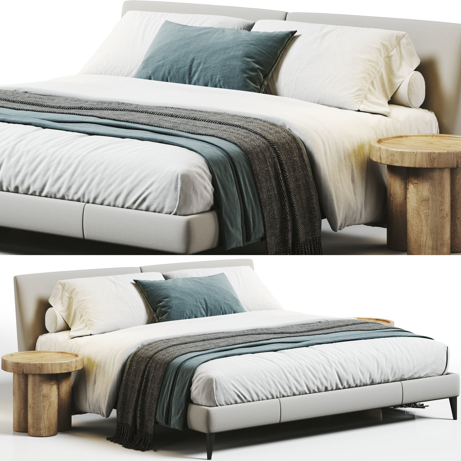 Maxalto Selena Bed 3D model_3