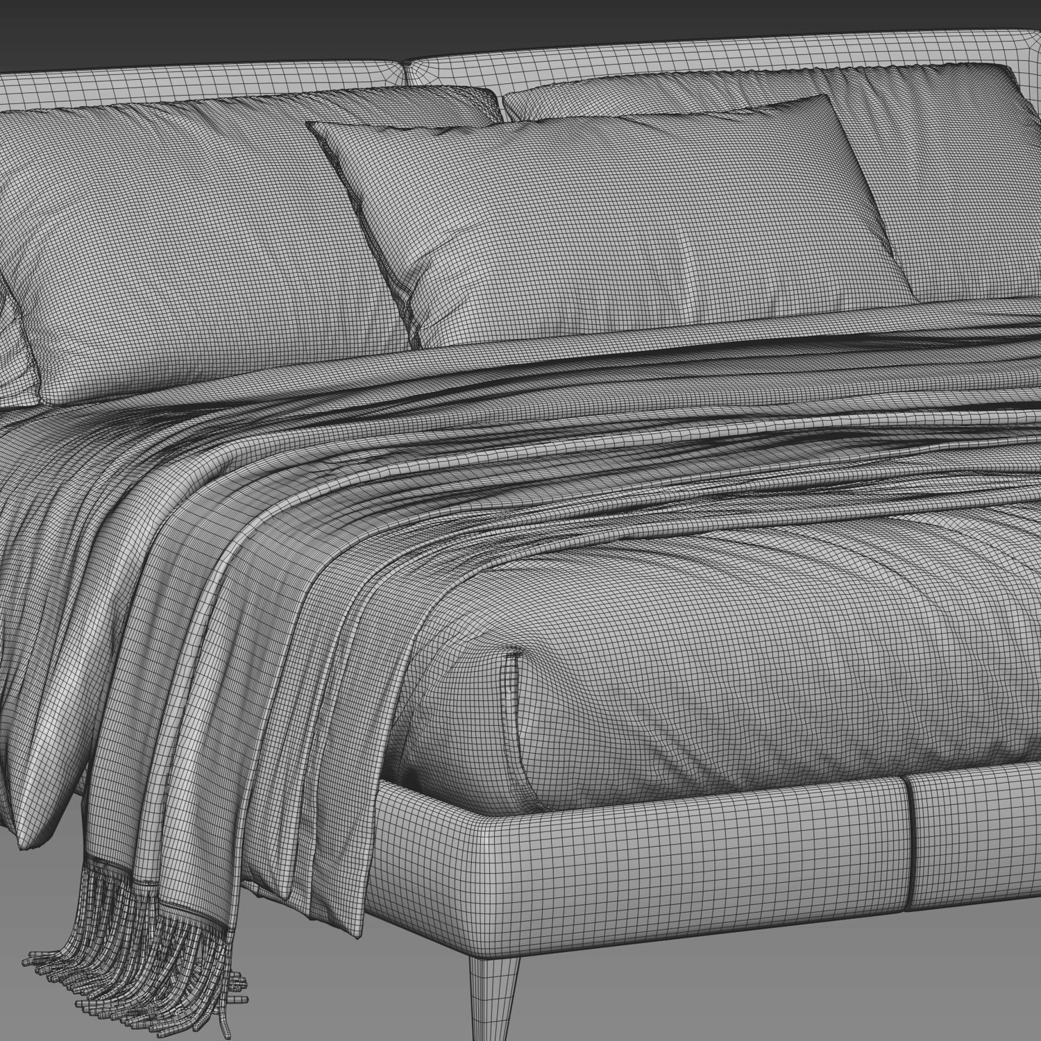 Maxalto Selena Bed 3D model_2