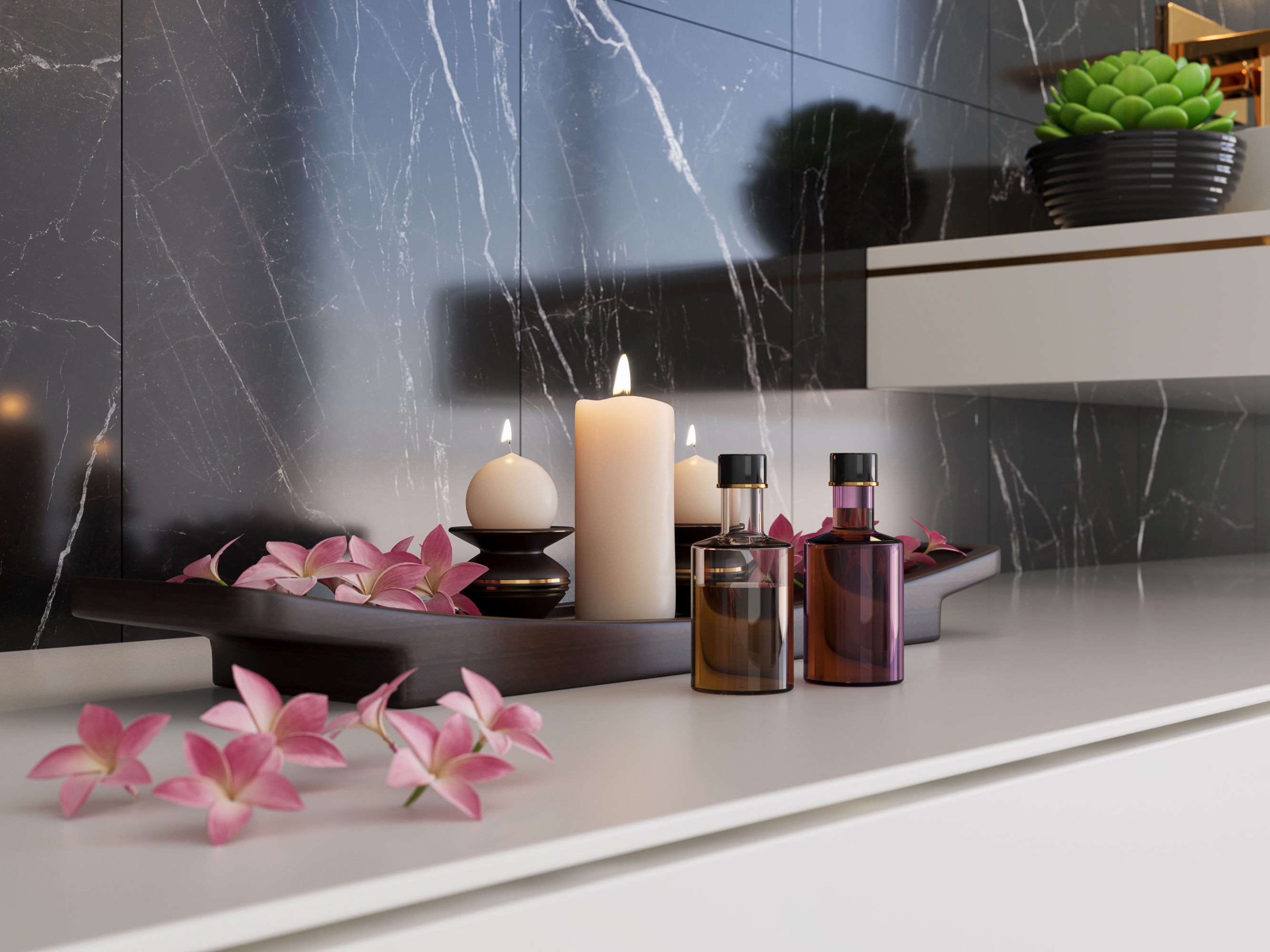 Bathroom Scene with Multi texture- Render Ready 3D model_5