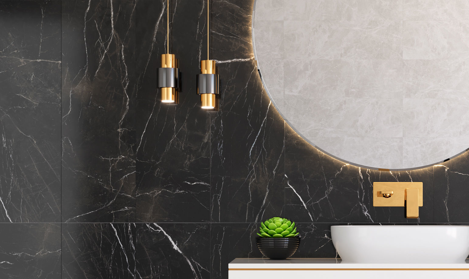 Bathroom Scene with Multi texture- Render Ready 3D model_4