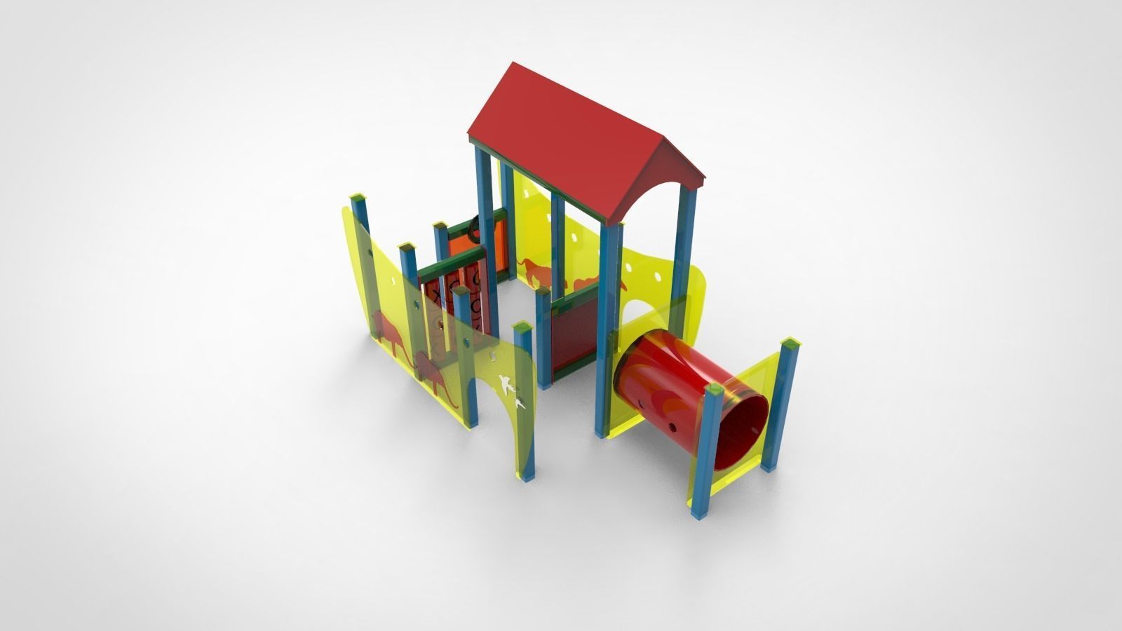 playground equipment 3D model_4
