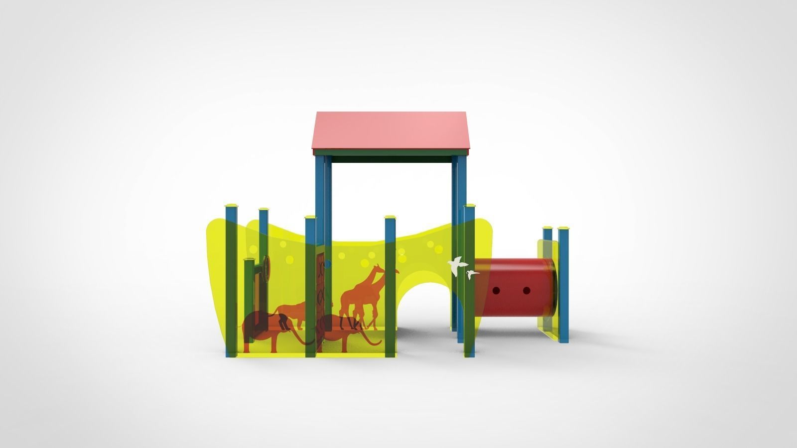 playground equipment 3D model_2