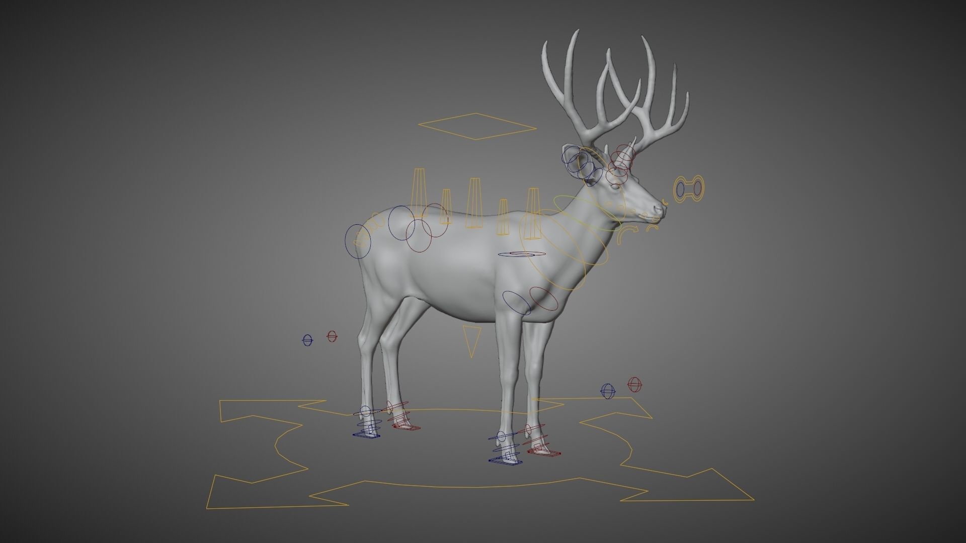Mule Deer VFX Grace 3D model_22