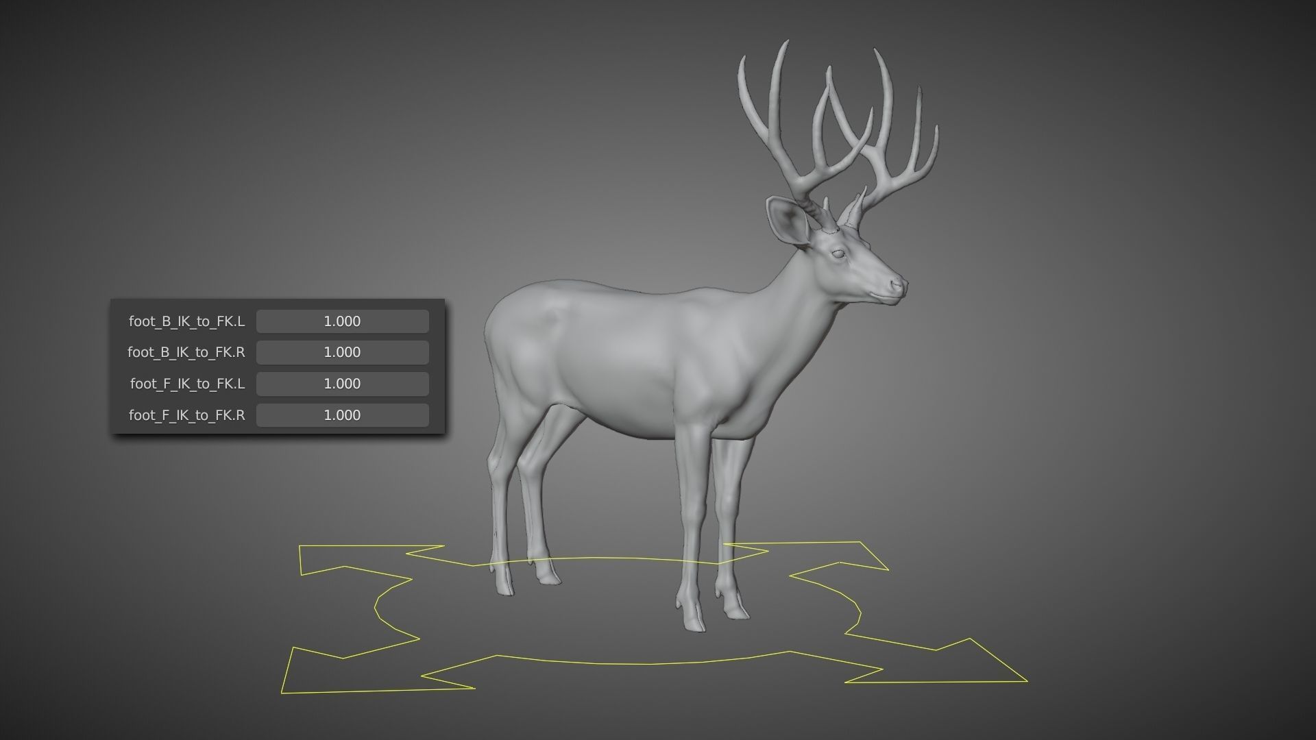 Mule Deer VFX Grace 3D model_25