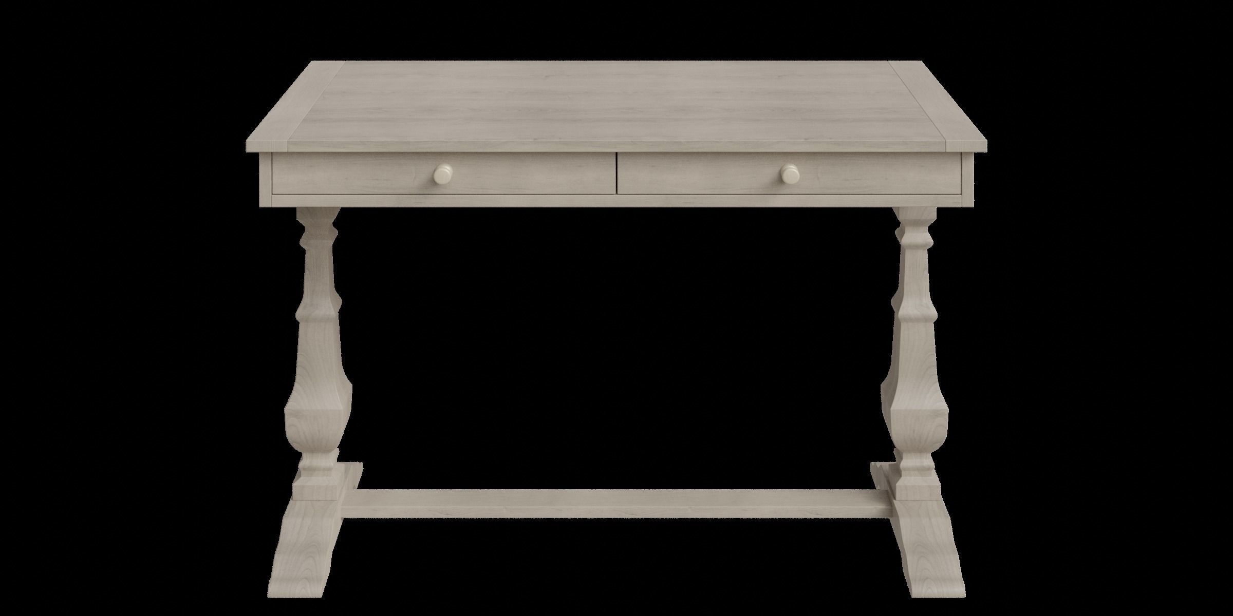 Bradding Desk Gray Low-poly 3D model_9