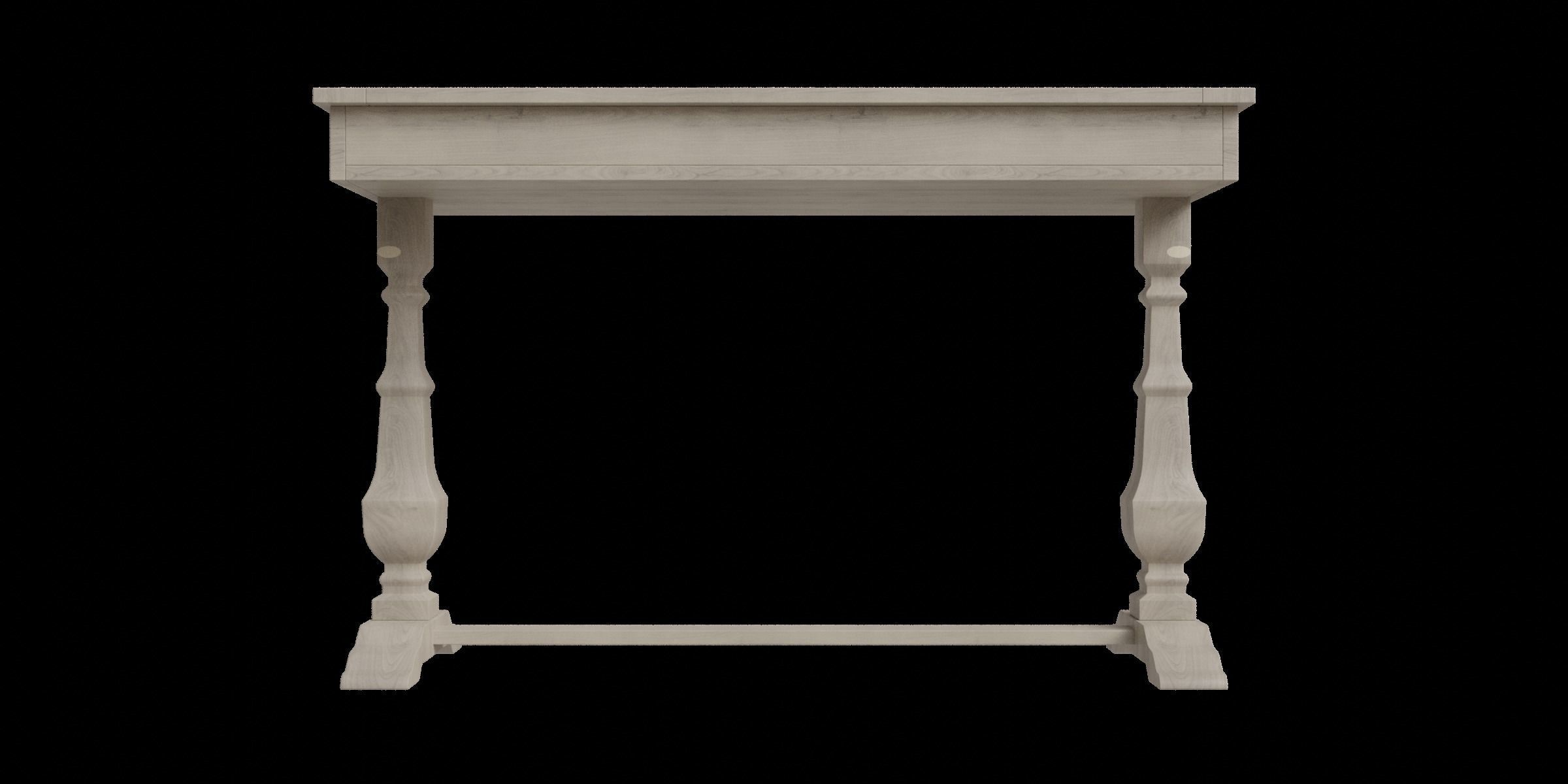 Bradding Desk Gray Low-poly 3D model_7