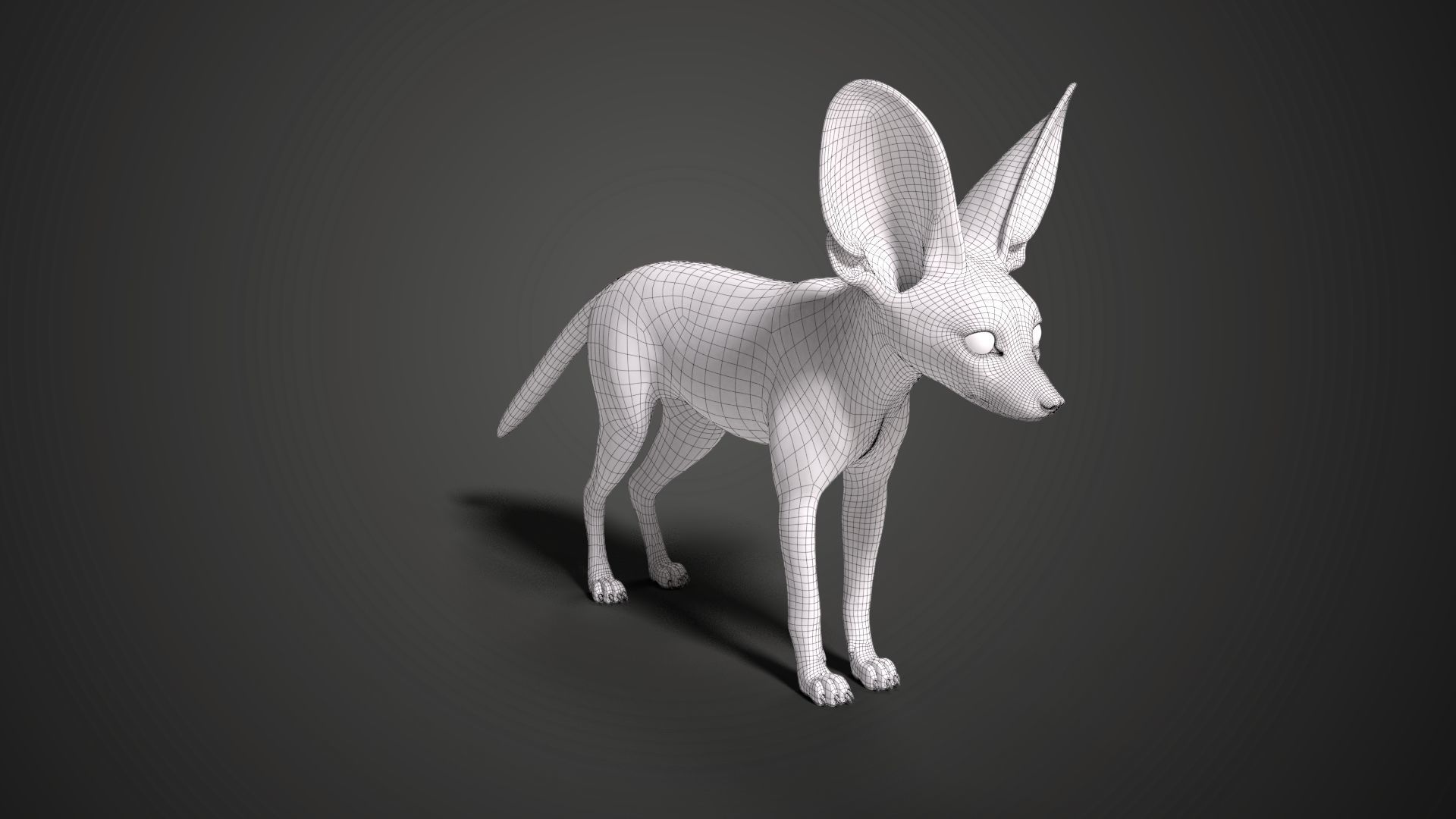 Fennec Fox Animated VFX Grace 3D model_19