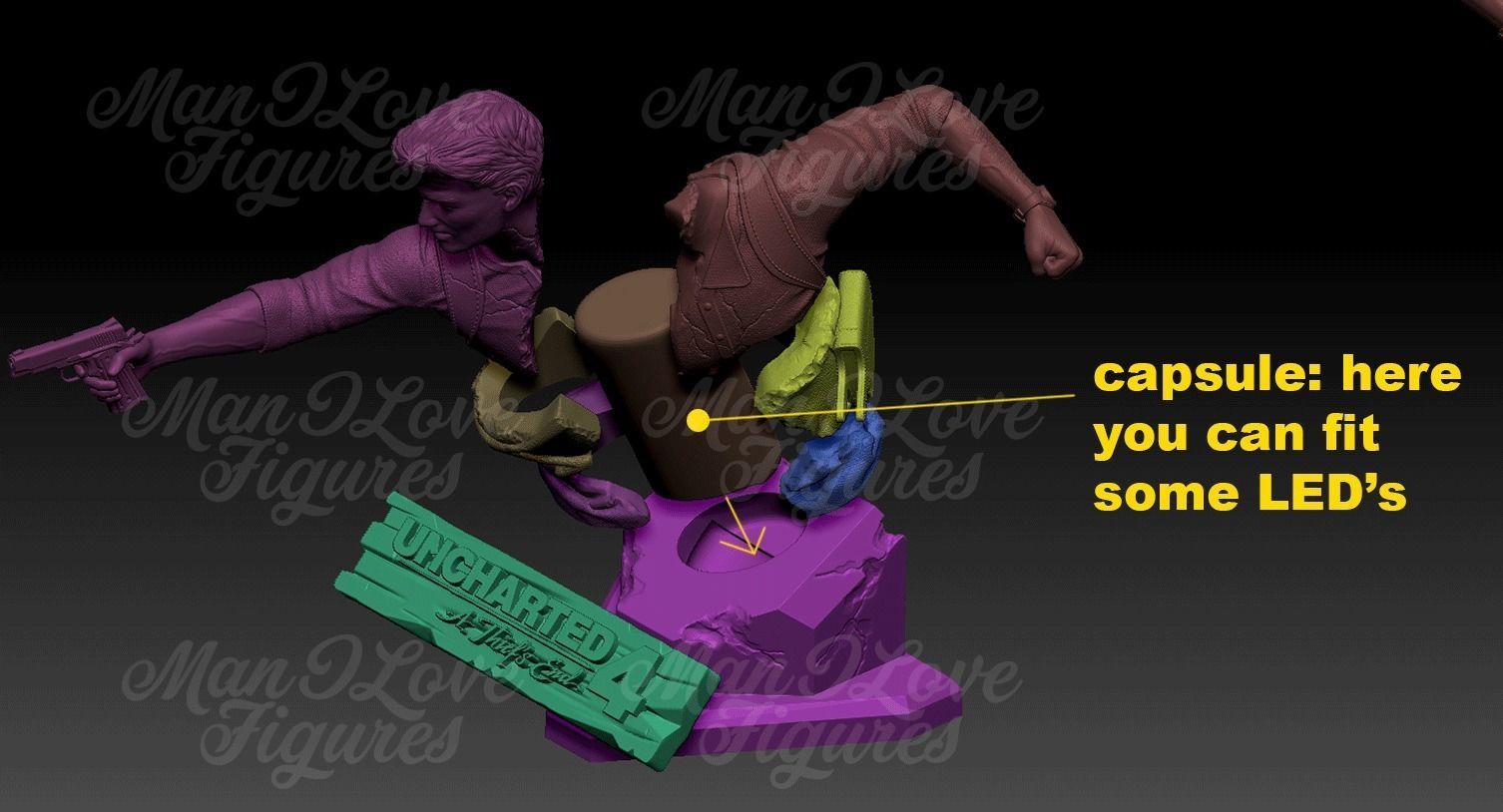 NATHAN DRAKE BUST 3D print model_5
