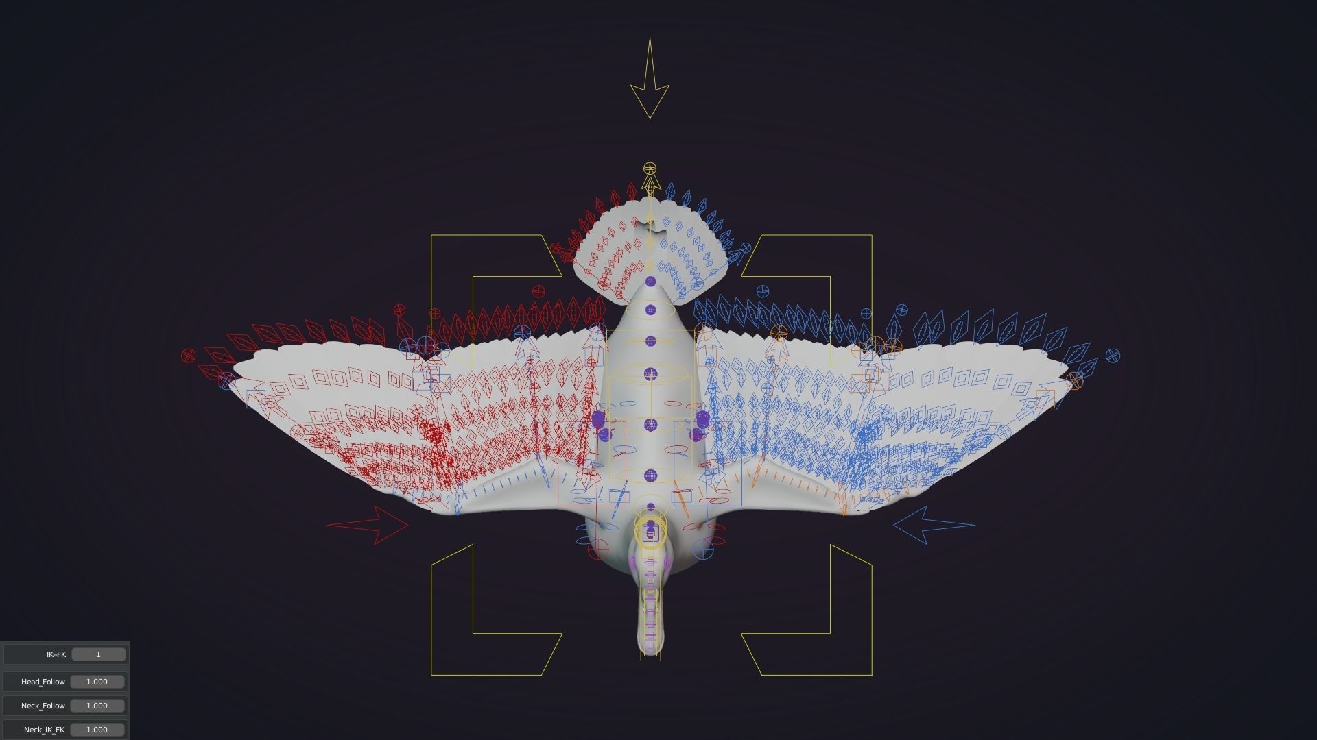 Duck Animated VFX Grace 3D model_26