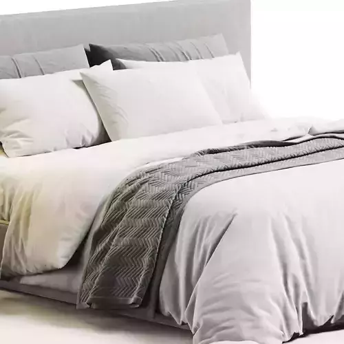 RH Sullivan Fabric Bed 3D model