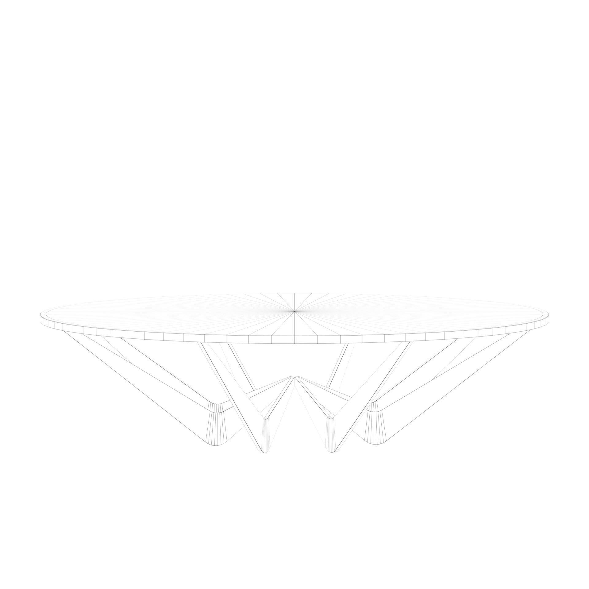 William T Georgis Whalebone Sofa and Coffee Table 3D model_10