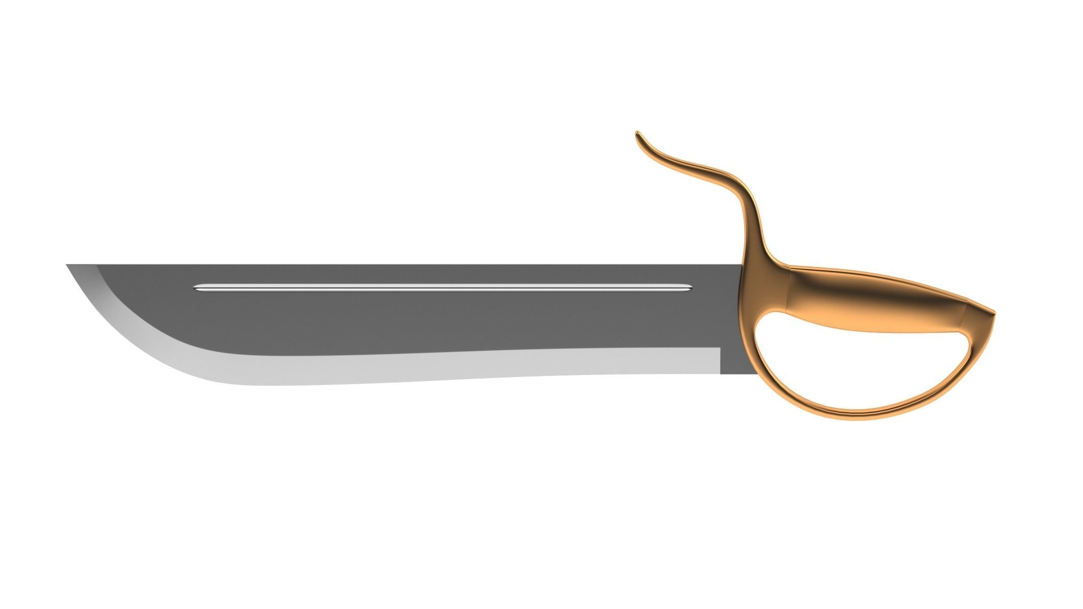 Butterfly Sword 01 3D model_3