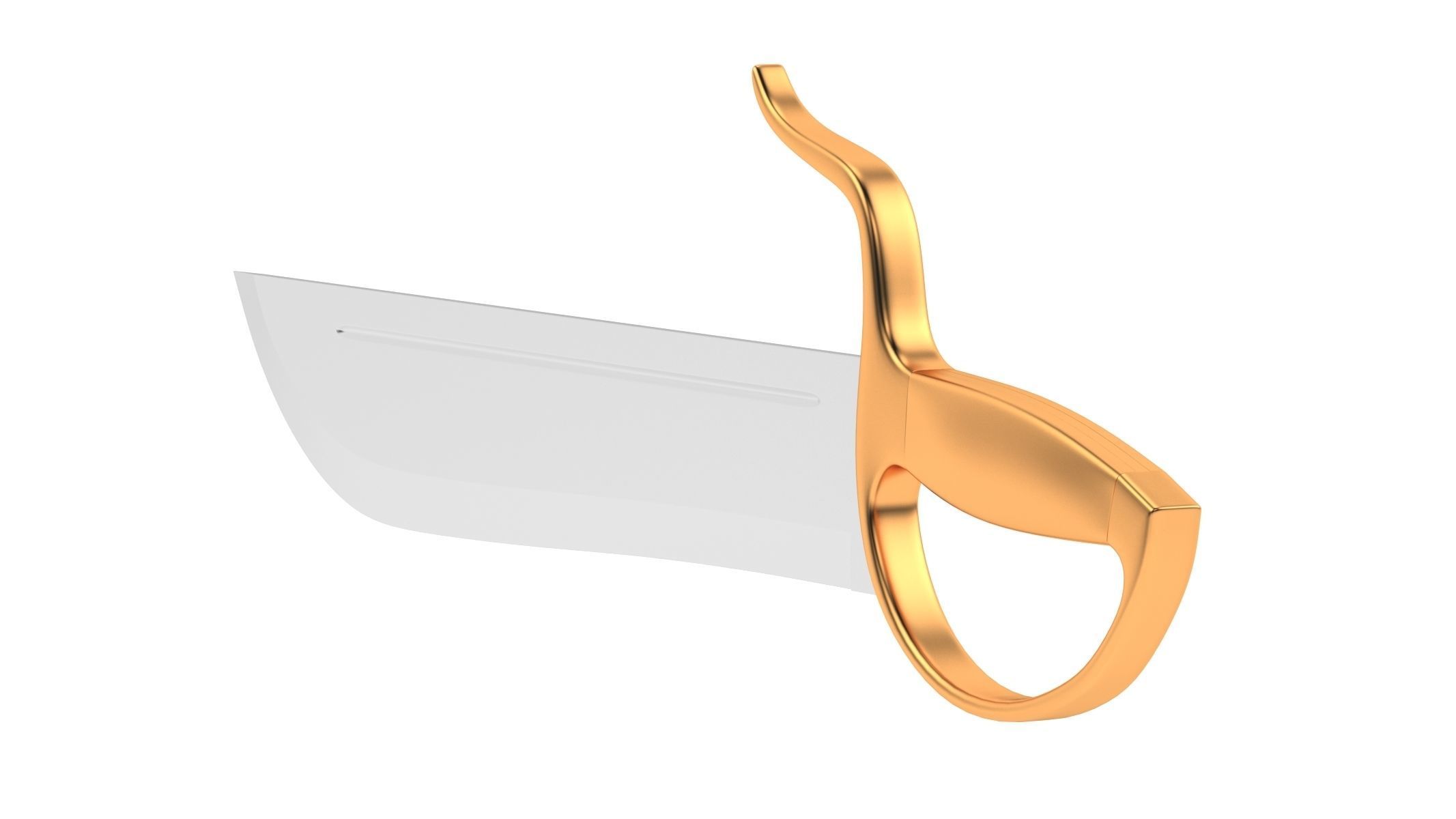 Butterfly Sword 01 3D model_2