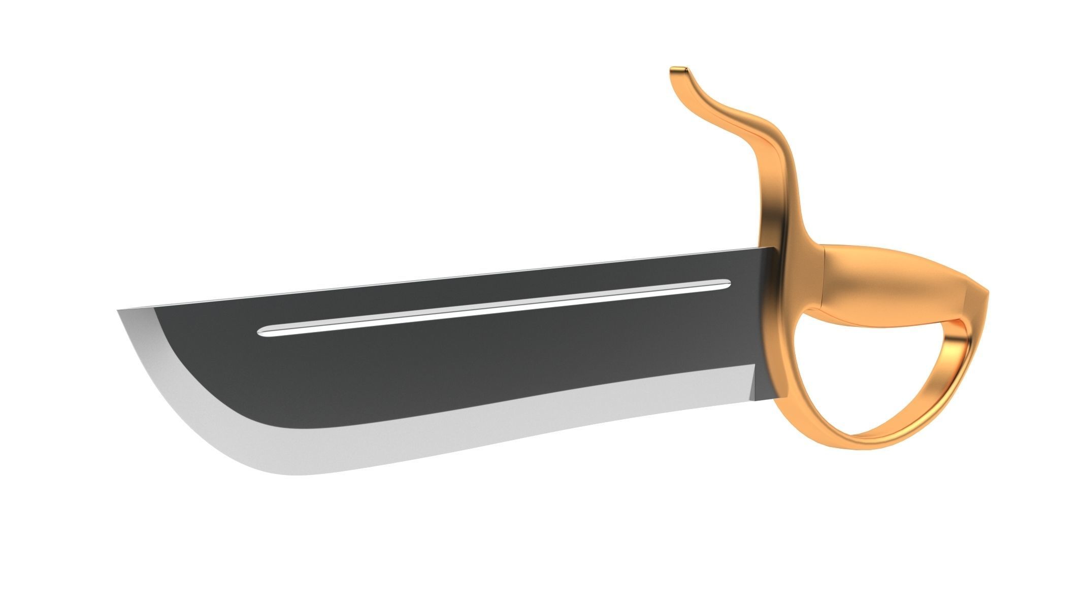 Butterfly Sword 01 3D model_4