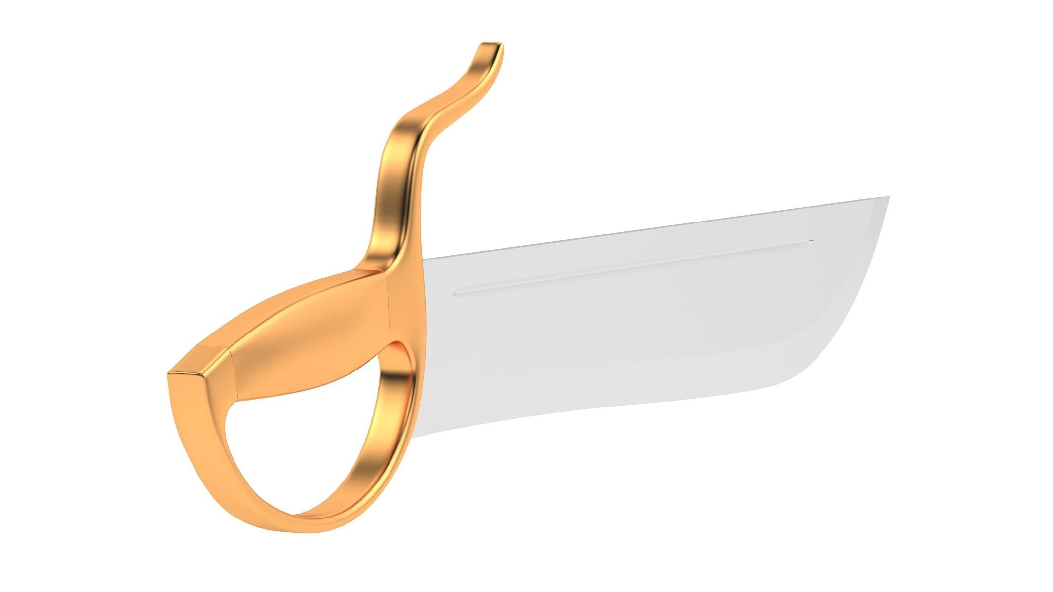 Butterfly Sword 01 3D model_1