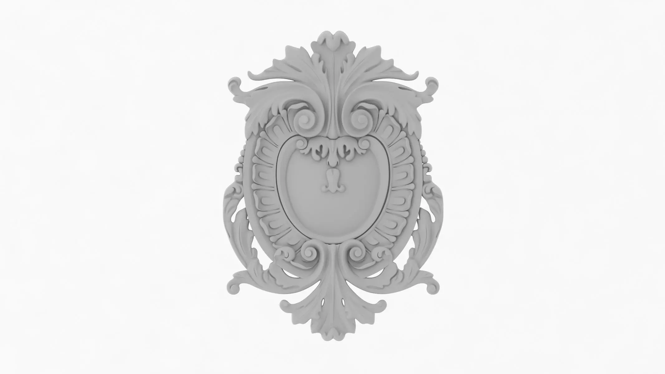 Cartouche Ornament 005 3D model_0
