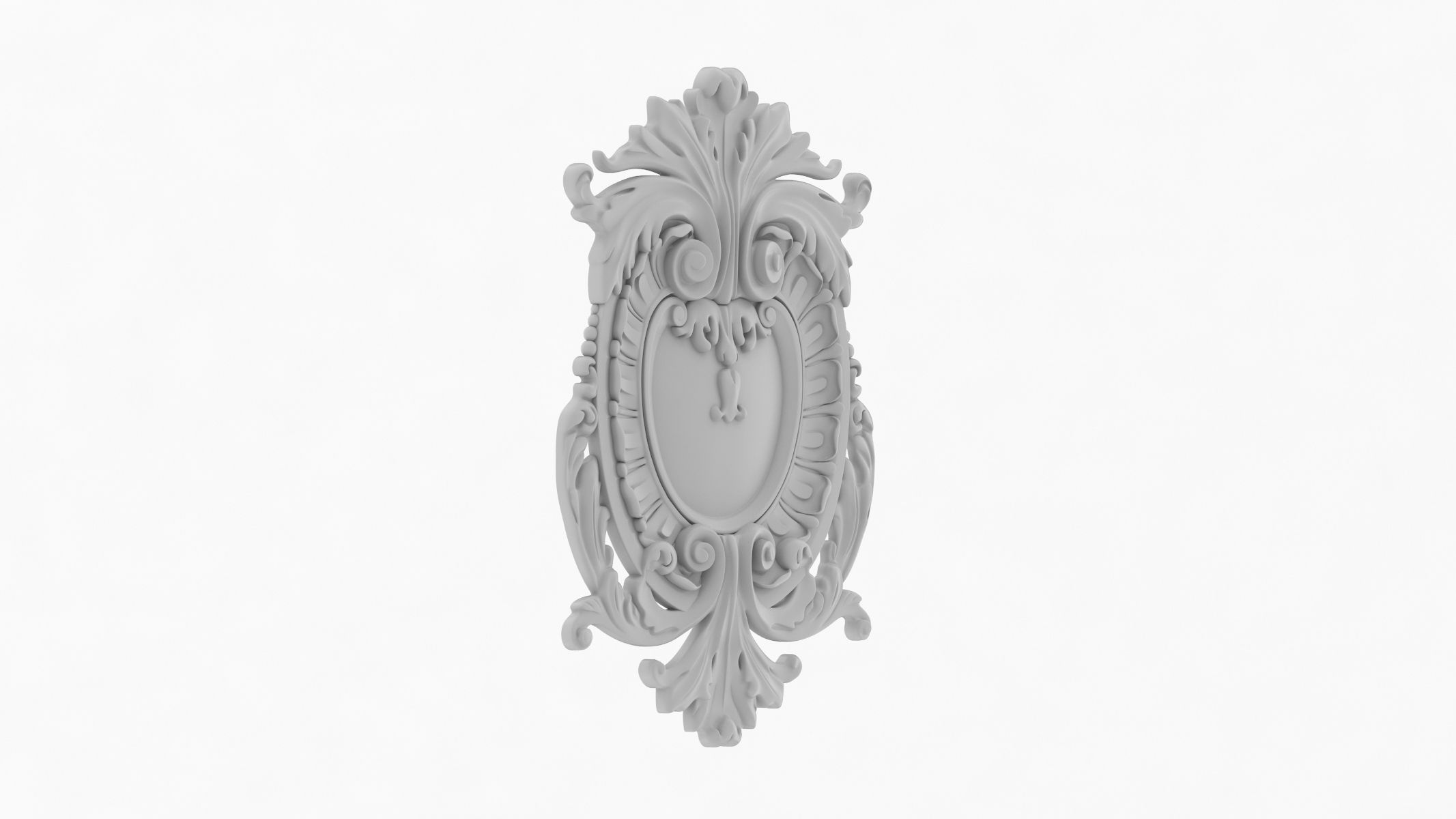 Cartouche Ornament 005 3D model_1