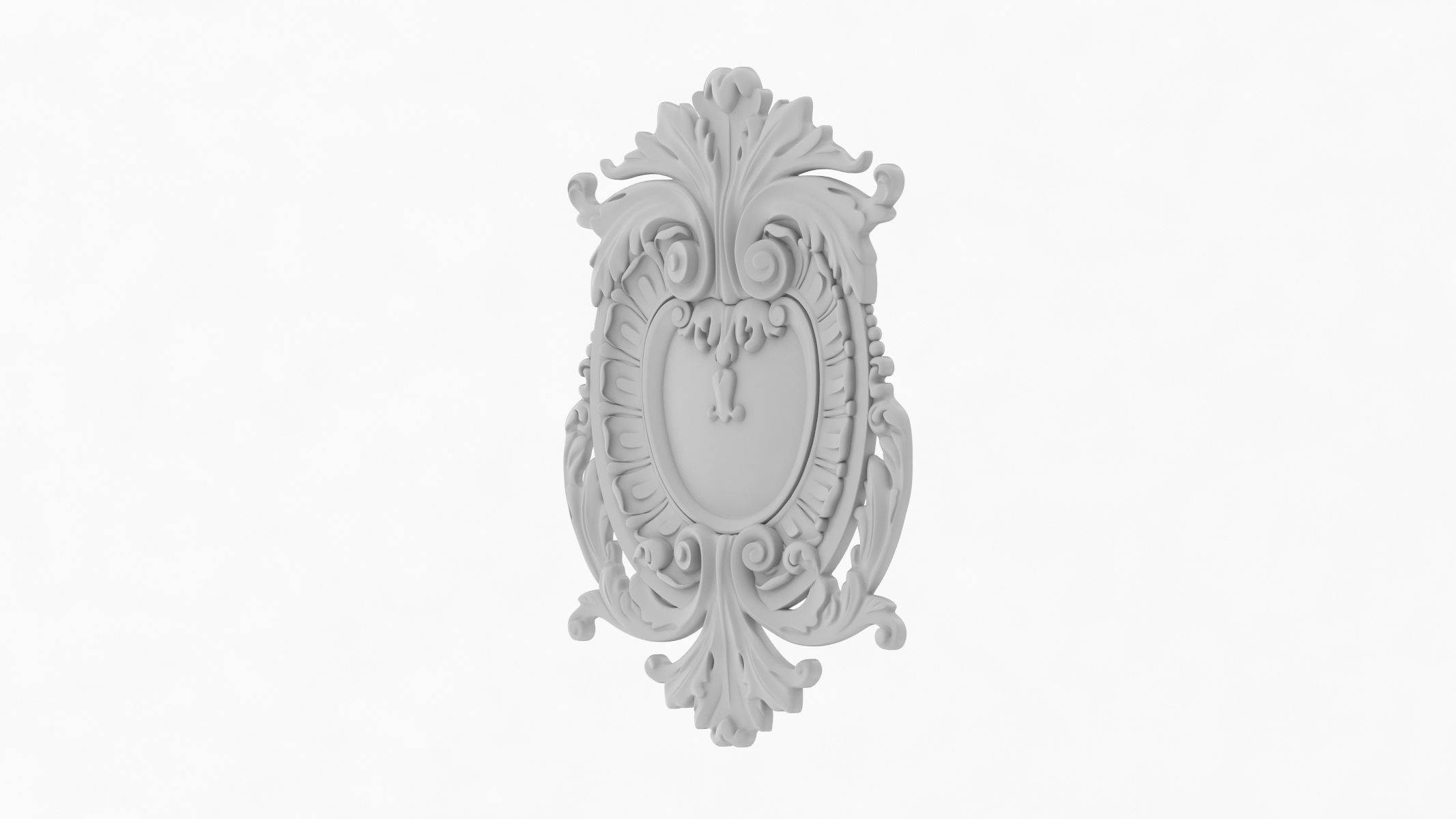 Cartouche Ornament 005 3D model_2