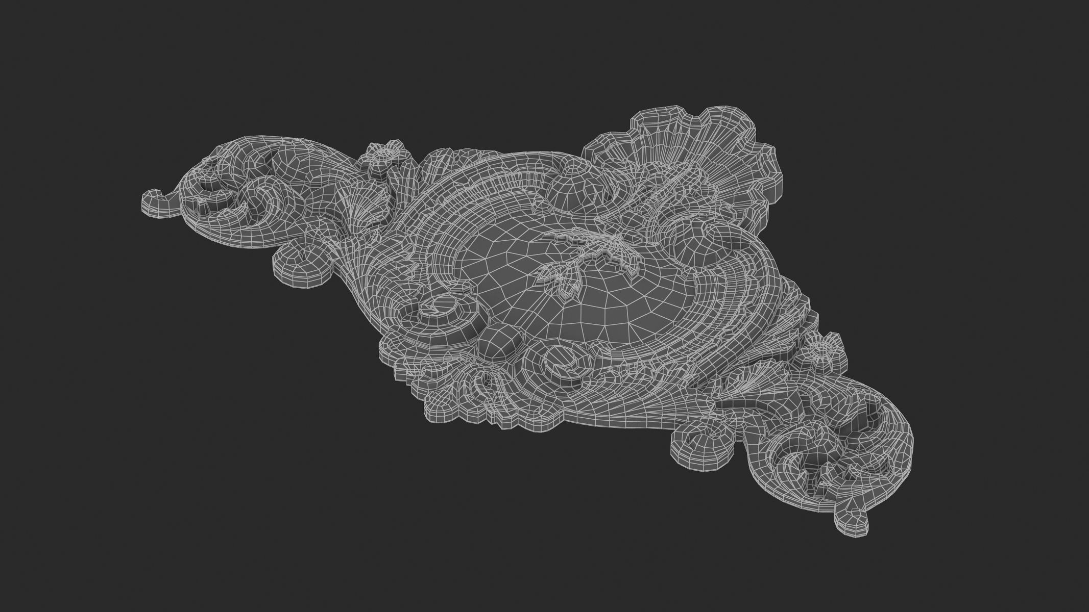 Cartouche Ornament 012 3D model_9