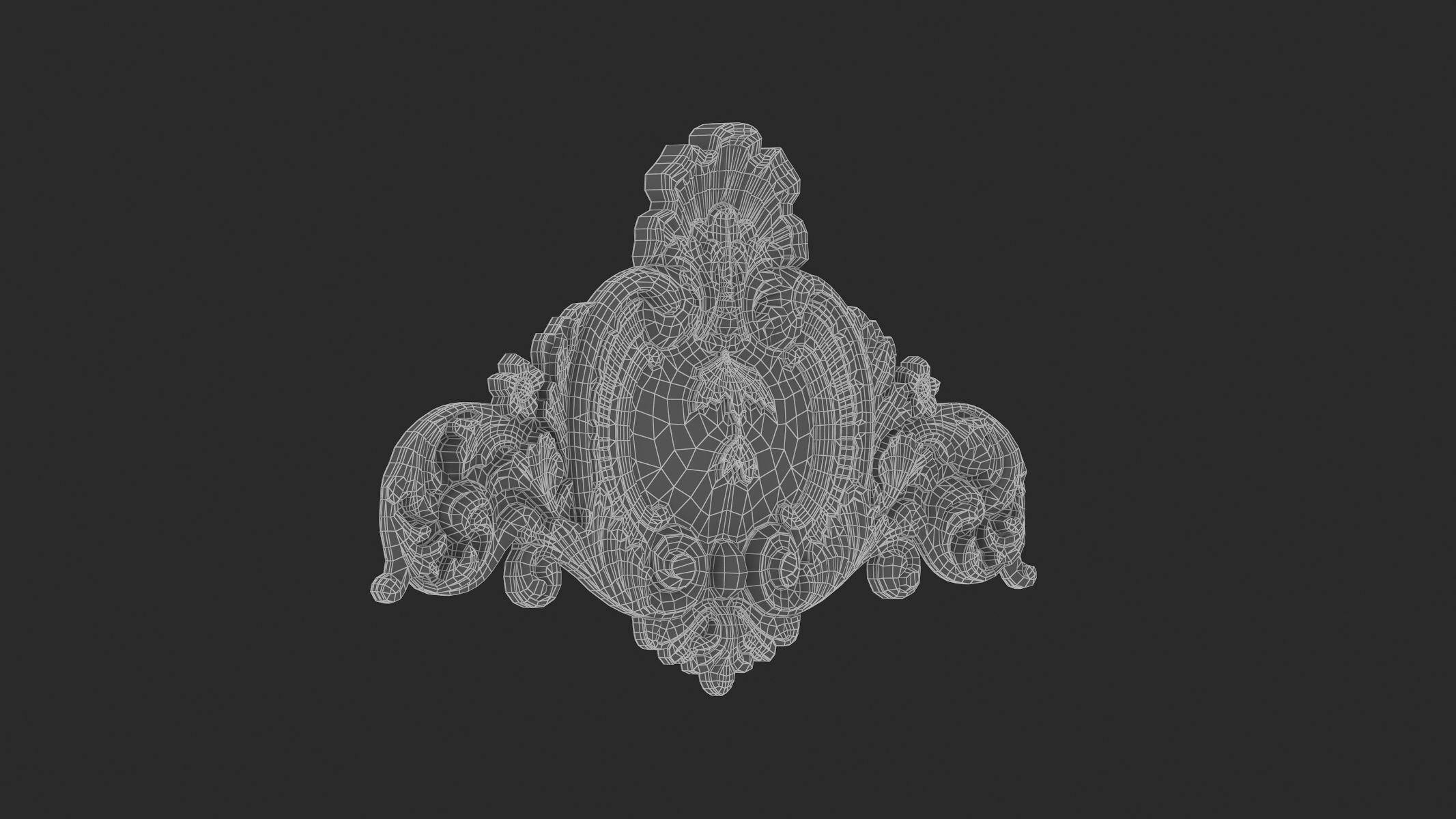 Cartouche Ornament 012 3D model_6