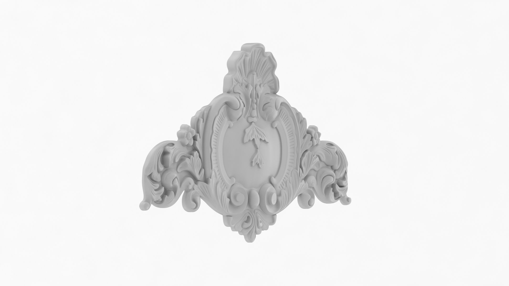 Cartouche Ornament 012 3D model_1